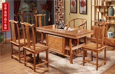 福建中式茶桌生產(chǎn) 福建實(shí)木茶桌定制 福建哪里買中式茶